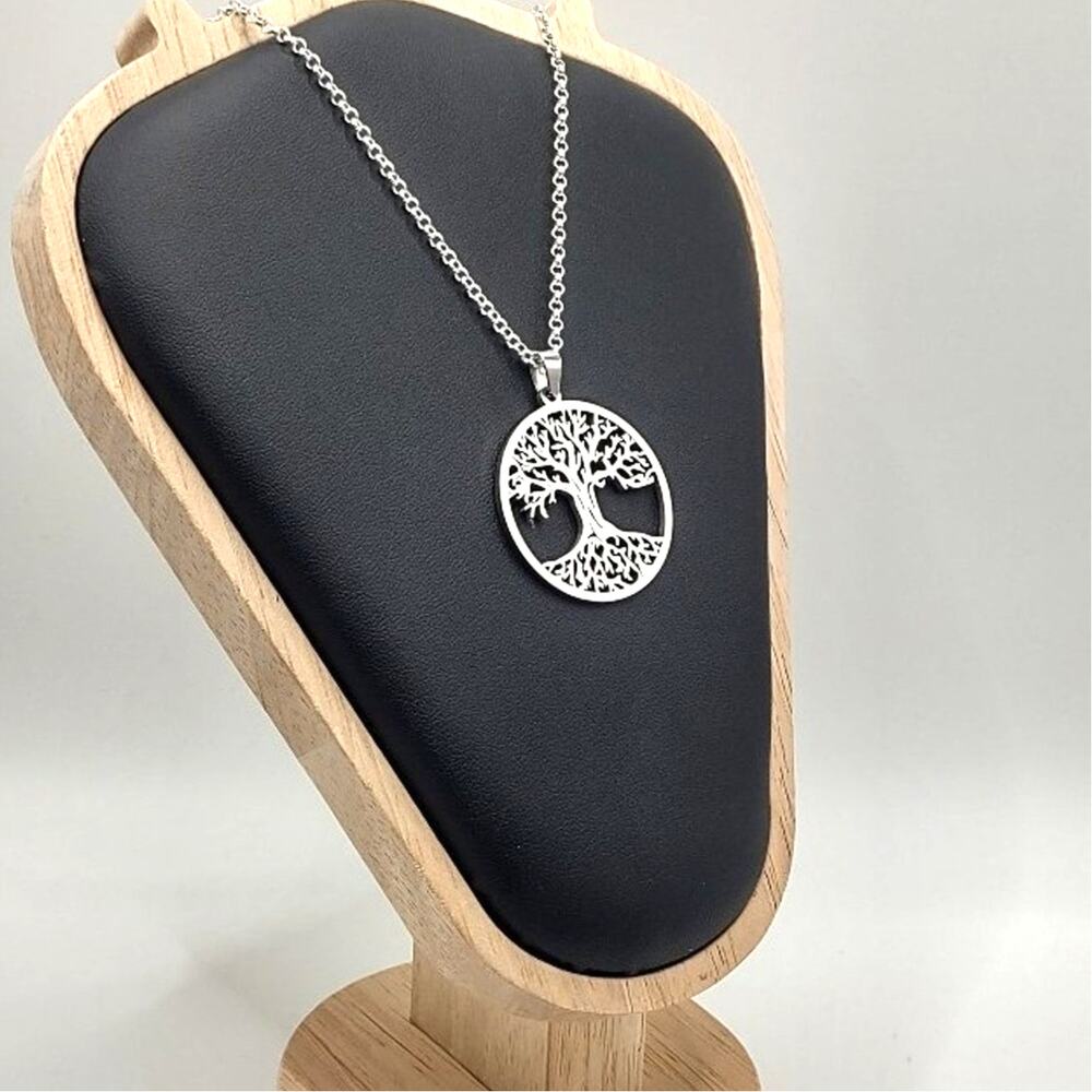 925 Sterling Silver Necklace Tree Of Life Pendant Valentines Birthday Gift NEW